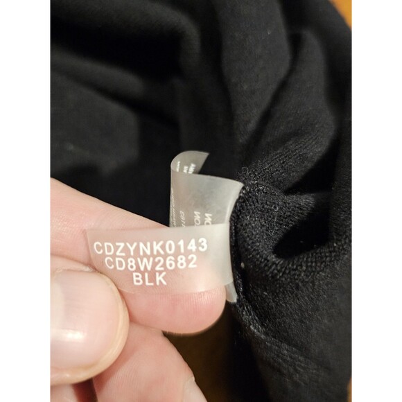 Calvin Klein Dress Sweater Sheath Womens size XL Knee Length Midi Black - Picture 6 of 10